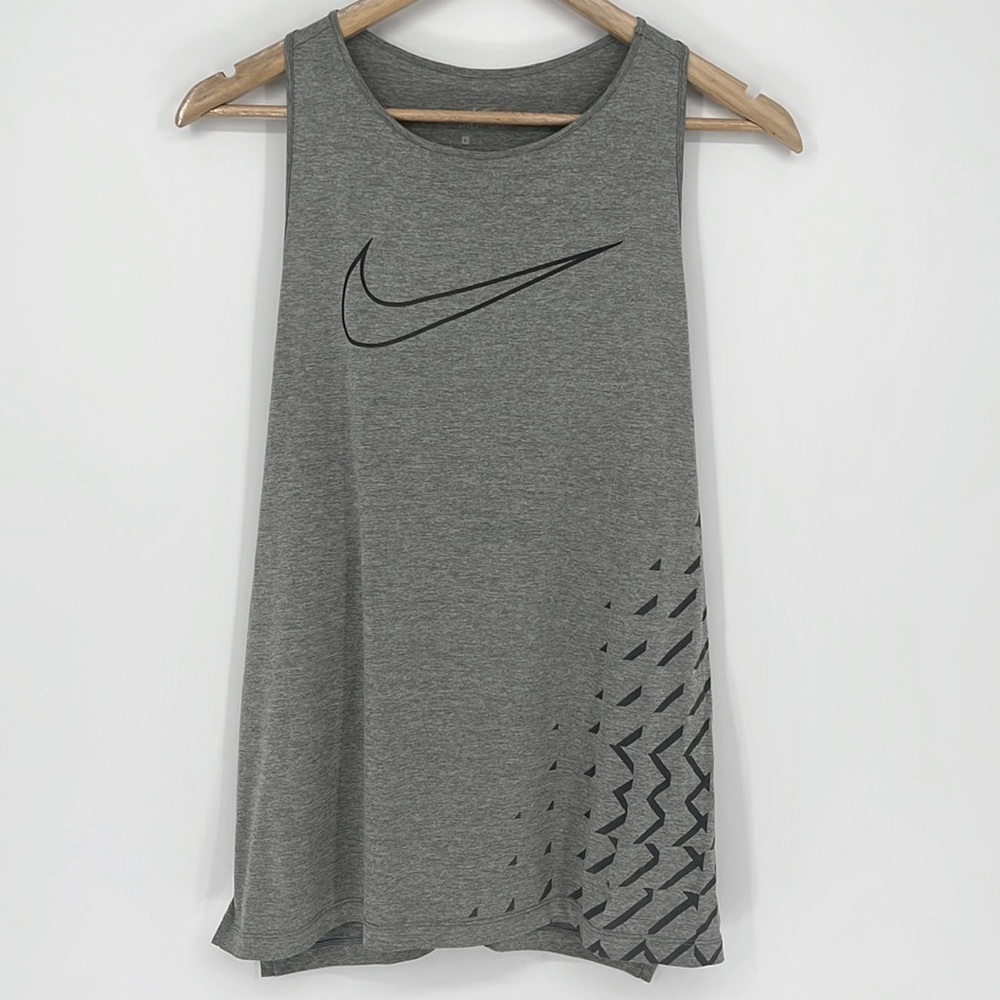 Nike Dri-Fit Tank Top Gray & Black Size Large